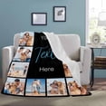 thumbnail image 5 of AISENIN Customized Photo Collage Flannel Throw Blanket with Text Custom 14 Photos Blanket Personalized Gifts for Wife Friend Mom Couple Grandma Pet for Birthday Anniversary Christmas, 5 of 5