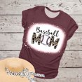 thumbnail image 2 of Mujeres Casual Béisbol Mamá Tie-dyed Impreso Manga corta Cuello redondo Pullover Blusa Camiseta Tops OAVQHLG3B Store lin121212, 2 of 5