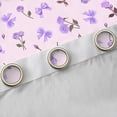thumbnail image 4 of Homewish Purple Bowknot Floral Black Out Curtains,Country Floral Curtains Pack of 2 (42x63 Each),Lovely Bow Knot Bedroom Curtains For Men Women,Breathable Home Decor, 4 of 6