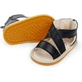 thumbnail image 5 of Infant Baby Girl Boy Sandals Comfort Premium Summer Outdoor Casual Beach Shoes with Flower Bowknot Anti Slip Rubber Sole Newborn Toddler Prewalker First Walking Shoes, 5 of 6