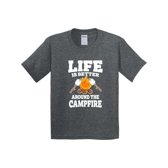Inktastic Life is Better Around the Campfire Youth T-Shirt