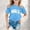Blue, variant on Little Girls Casual T-Shirt Brooklyn NY NYC City Typography Letter Print Fashion Loose Fit Crewneck Short Sleeve Tops Pullover Streetwear Clothes Tee