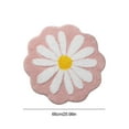thumbnail image 3 of Rvasteizo Cute Bathroom Mats Flower Rugs Absorbent Non Slip Mats Soft Machine Washable Rug Mats for Bedroom Kitchen Bathroom Toilet Floors 26 X 26 Inches, Pink, 3 of 5