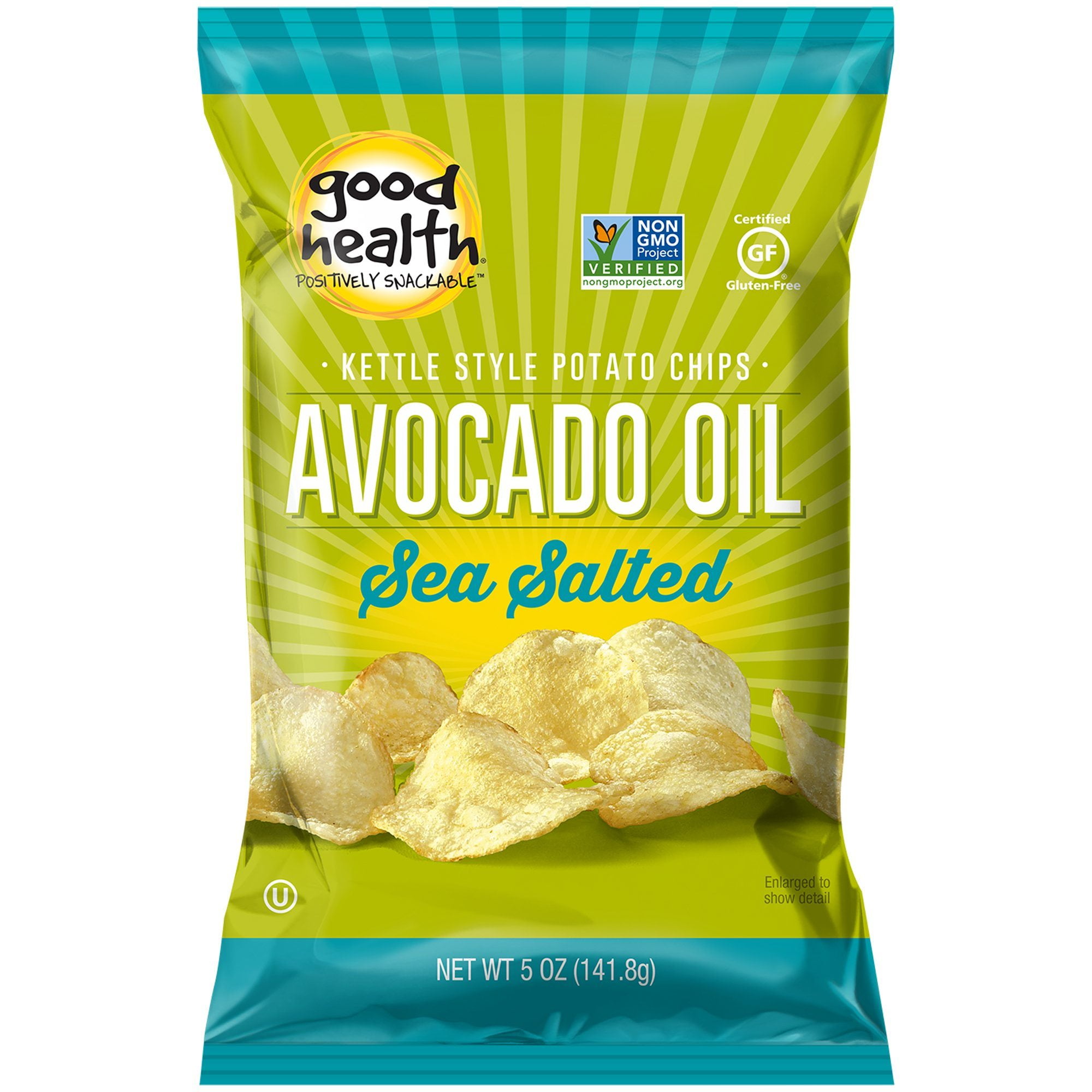 Good Health Kettle Style Potato Chips Avocado Oil Sea Salt 5 oz. 6 count