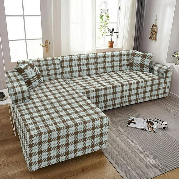 Big Sofas Protector Sofa Cover Solid Color Elastic Corner Sofa Slipcover Protector Living Room Seater Cushion Cover Funda Sofá