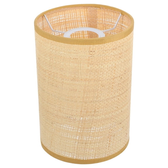 Howish long lamp shades Chandelier Rattan Woven Lampshade E27/E14 Clip On Pendant(8.07"X5.51"X5.51")