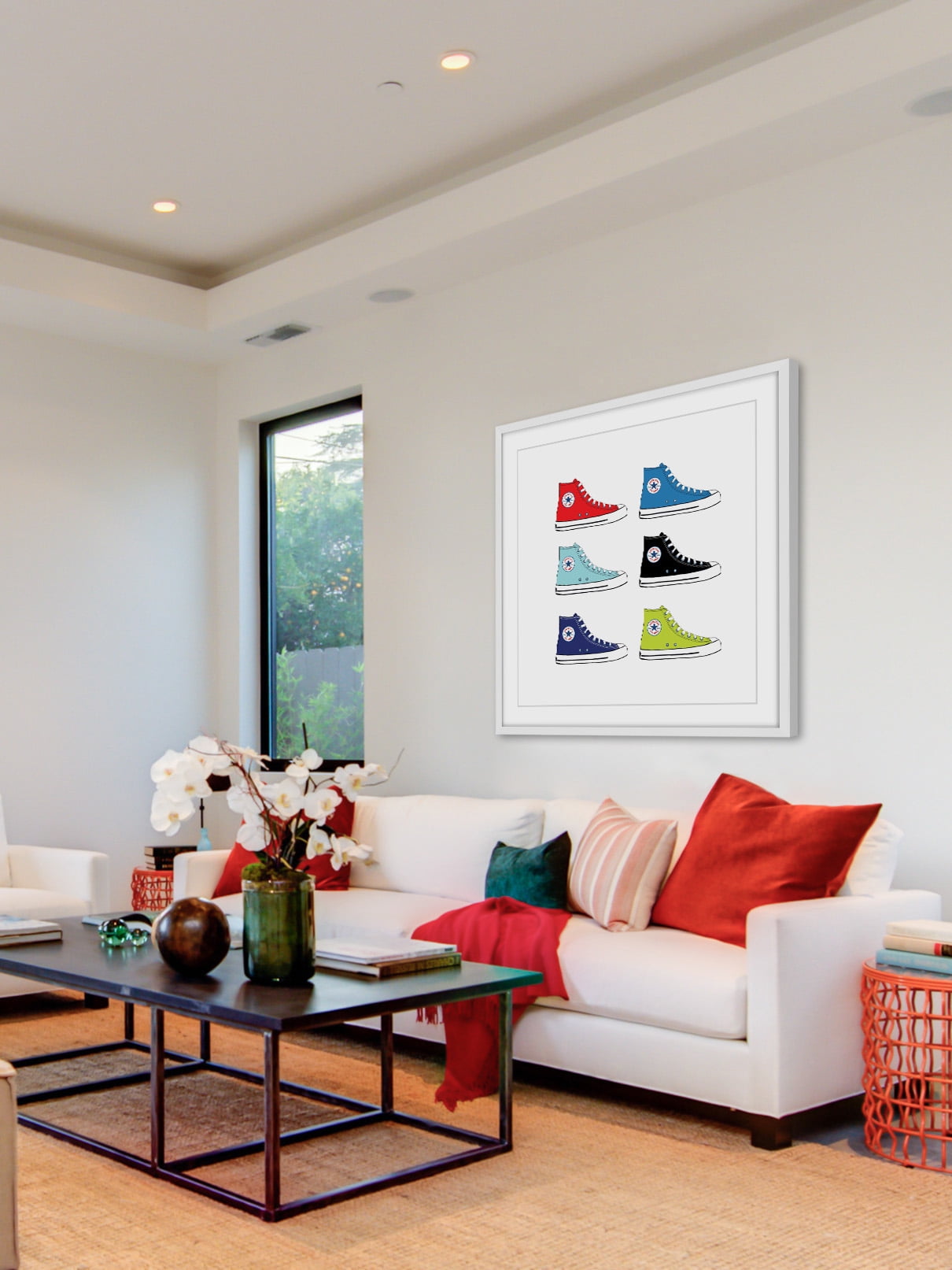 "Classic Kicks" Framed Painting Print