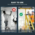 thumbnail image 7 of 11 ft Drywall Lift,Drywall Rolling Lifter Panel,150 LBS Heavy Duty Sheetrock Lift Drywall Lift,Drywall Lift Panel Hoist Jack with 360° Adjustable Telescopic Arm & 3 Lockable Wheels (11 ft Yellow), 7 of 7