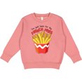 thumbnail image 2 of Inktastic I'm Just Here for the French Fries Toddler Sweatshirt, 2 of 4