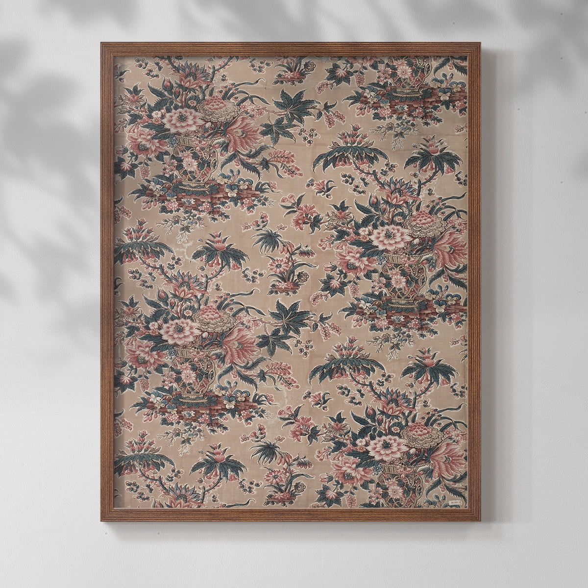 Vintage Abstract Print LXVII - 10in. x 8in. Vintage Framed Print in Walnut Wood Frame