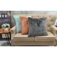 thumbnail image 3 of Home Soft Things Tip Dyeing Light Faux Fur 2 Piece Throw Pillow Cover Set - Blue Turqoise - 20" x 20", 3 of 9
