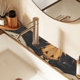 thumbnail image 2 of Yayeee Faucet Mat for Kitchen Sink 14.7" Diatomite Long Splash Guard Pad, Retro Halloween Cat, 2 of 7