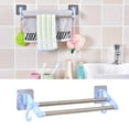 thumbnail image 6 of Self Adhesive Towel Holder - 14.5" Rustproof 304 Stainless Steel Stick On Wall Rack | No Drill Bathroom & Kitchen Organizer | Easy Peel-and-Stick Mounting for Tile, Glass, Metal, 6 of 8