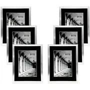 Studio 500 Modern Clean Collection 6-Opening 8x10 Picture Frames, Aluminum (6 Count)