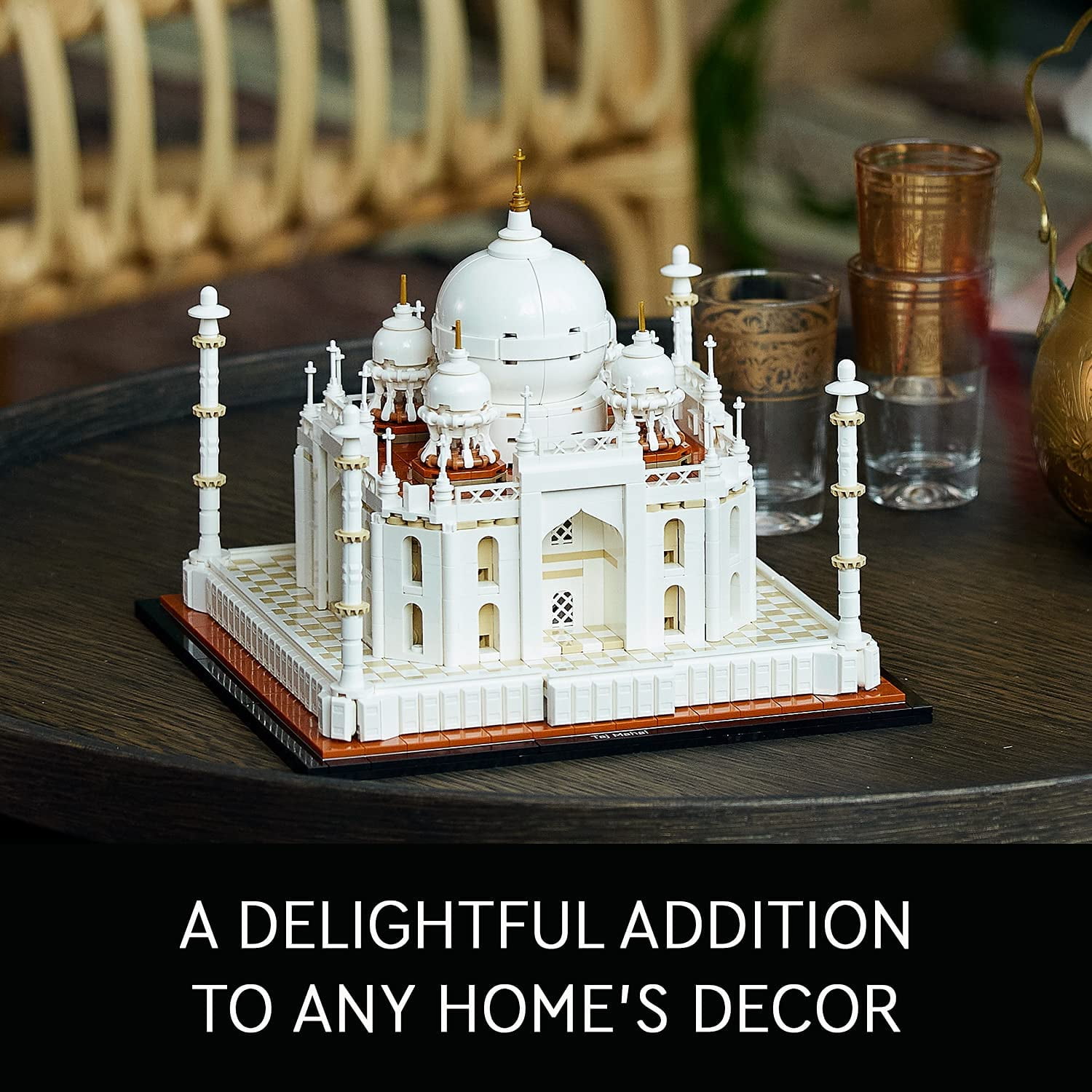 LEGO Architecture Taj Mahal 21056 Building Set - Landmarks Collection, Display Model, Collectible Home Décor Gift Idea and Model Kits for Adults and Architects to Build