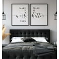 thumbnail image 2 of Make It Work Make It Better Set of 3 Posters 18 x 24 Inches Minimalist Art Typography Art Bedroom Wall Art Romantic Gift Home Wall Art Poster, 2 of 4