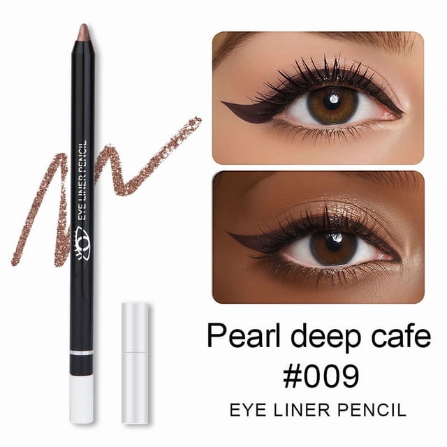 Salud y Belleza, Belleza y Maquillaje, Delineadores de ojos, Delineador de ojos, Lápiz delineador de ojos resistente al agua y antimanchas, 12 colores