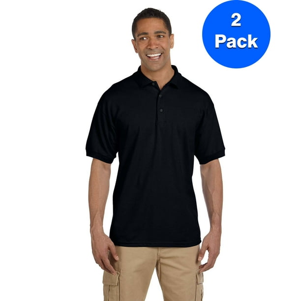 pack of black polo shirts