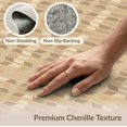 thumbnail image 6 of ODIKA 4'x6' Beige Natural Geometric Design Washable Area Rug Intricate Pattern with Sisal-Like Non-Slip, Chair-Friendly, Flatwoven for Home Office, Under Desk, 6 of 7