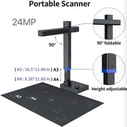 CZUR Shine Ultra Pro 24MP Document Scanner, USB Book Scanner, Portable Document Camera, A3 Large Format Book Scanner, Adjustable Height, Max DPI 440, for Windows & Mac