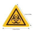 thumbnail image 2 of BESTYASH 20 Hazard Warning Stickers for Lab Use Yellow Paper SelfAdhesive Labels Durable Safety Signs 2.5 x 2.5 Inches, 2 of 8