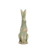 16.5" Antique-Style Distressed Patina Sitting Easter Bunny Rabbit Spring Figure