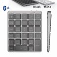 thumbnail image 1 of Mini Numeric Keyboard Wireless Number Keypad Bluetooth Digital Teclado Aluminium Alloy For Windows Laptop Financial People, 1 of 5