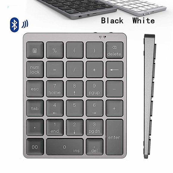 Mini Numeric Keyboard Wireless Number Keypad Bluetooth Digital Teclado Aluminium Alloy For Windows Laptop Financial People