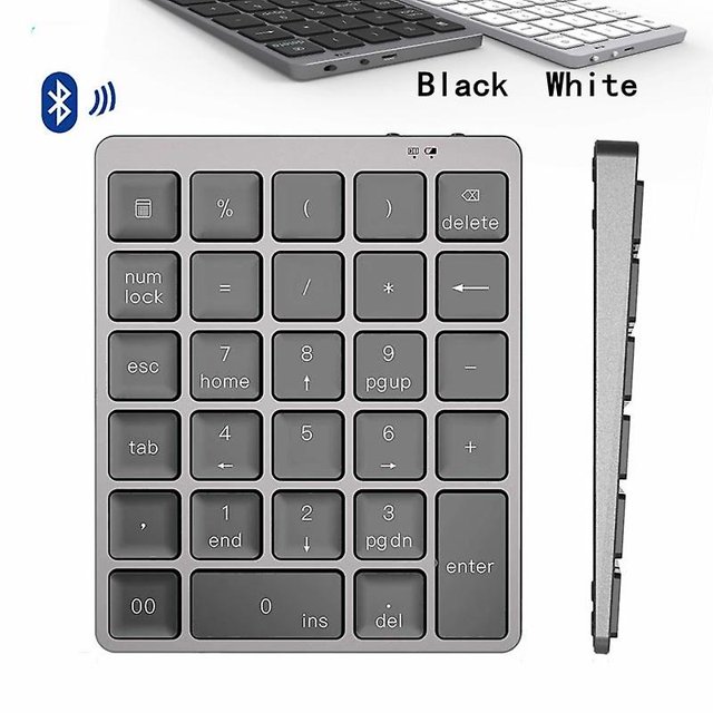 Mini Numeric Keyboard Wireless Number Keypad Bluetooth Digital Teclado Aluminium Alloy For Windows Laptop Financial People