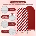 Parallel Stands Red White Stripes Arch Backdrop Covers 6.6 FT, Christmas Red Diagonal ...