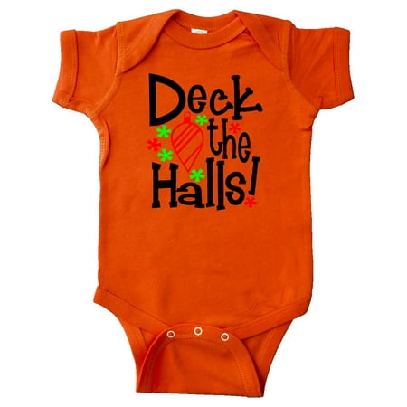 

Inktastic Deck the Halls Christmas Ornament Gift Baby Boy or Baby Girl Bodysuit