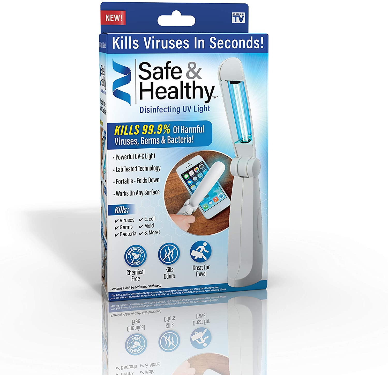 Ontel Safe and Healthy UVC Sanitizing Light