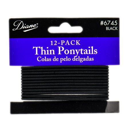 Other Accessories: Diane Thin Ponytails - Color : Black - 12