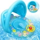 thumbnail image 2 of Anillo de natación para bebé, protector solar inflable, anillo de natación para bebé, flotador inflable de ayuda para natación para bebé, anillo de natación para niños con volante y toldo YUNYI BRAND  Deportes, 2 of 8