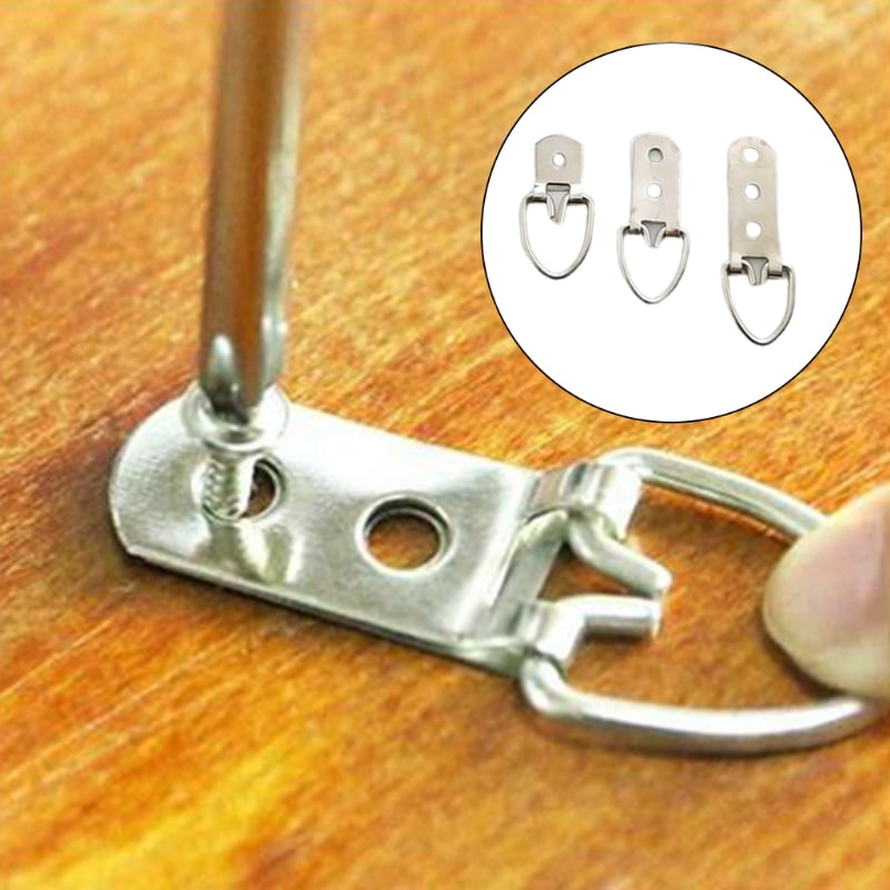 415Pcs Picture Hangers Assortment Kit with Screws Heavy Duty D-Ring Sawtooth Hooks Photo Hanging Hardware for Painting