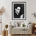 thumbnail image 4 of Historic Framed Print, [Ira Gershwin, head-and-shoulders portrait, facing right, holding cigarette], 17-7/8" x 21-7/8", 4 of 9
