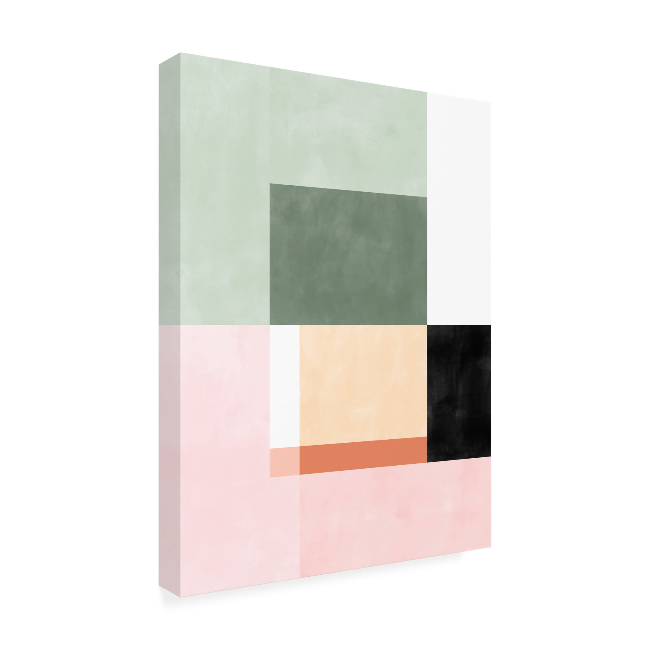 Trademark Fine Art Elena Ristova  Pinkgreen22 Canvas Wall Art