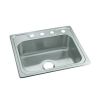 Sterling 14631-4-NA Stainless Steel Single Bowl Sink, 6"