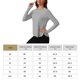 thumbnail image 4 of Camisas Femeninos Camas Entrenamiento Manga Larga Atletismo (grises Grises), 4 of 6