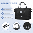 thumbnail image 5 of Weekender Bags for Women, Travel Duffel Bags with Shoe Compartment, Personal Item Travel Bag Weekender Overnight Bag Set Hospital Bags with Wet Pocket and Toiletry Bag for Labor and Delivery - Black, 5 of 7