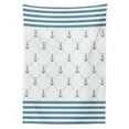 thumbnail image 3 of Ambesonne Anchor Tablecloth Rectangular Table Cover, Abstract Stripes Chain, 60"x90", Slate Blue White, 3 of 4
