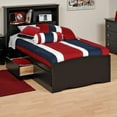 thumbnail image 4 of Home Square 3-Piece Set with Twin Storage Bed Double Dresser & Tall Night Stand, 4 of 11