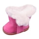thumbnail image 4 of Botas de muñeca de 18 años para niña de 18 años, botas de gamuza con cremallera, zapatos de invierno Rosado, 4 of 9