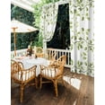 thumbnail image 5 of nqOlkjepod Outdoor Curtains for Patio Waterproof, Summer Plants Outdoor Privacy Panels Grommet, Green Leaves Pastoral Retro Garden Blackout Outside Curtains for Porch/Cabana 54"x108", 1 Panel, 5 of 8