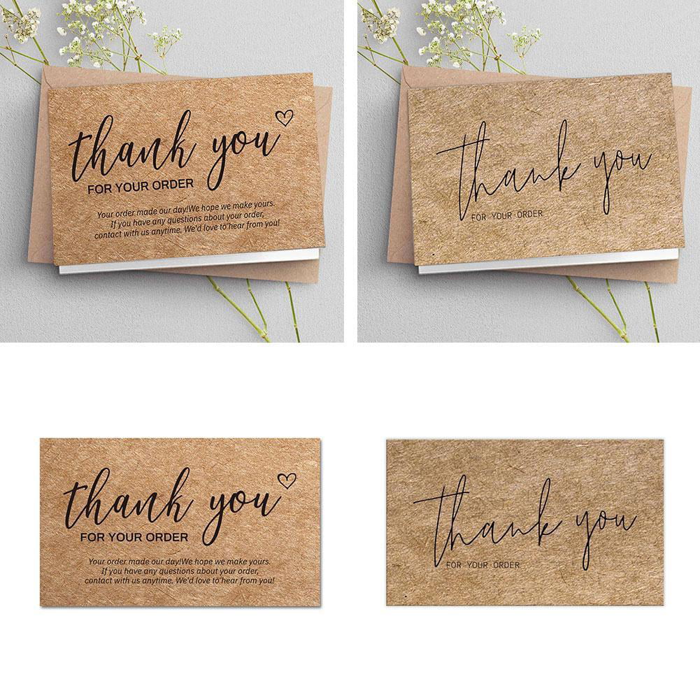 1-100 Envelopes Pack Personalised Wedding Thank You CardsA5 Folded Format 
