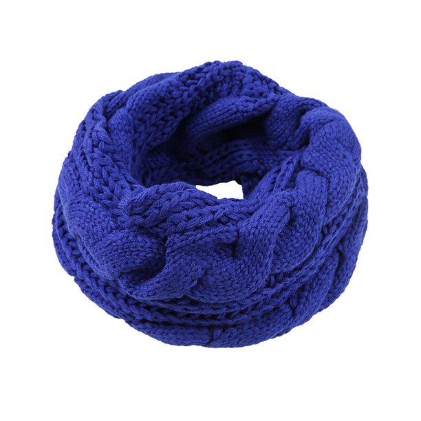 Qarigey Calentador de cuello artesanal exquisito de fibras acrílicas de gama alta para un aspecto limpio y elegante calentador de cuello de Accesorios de disfraces azul real