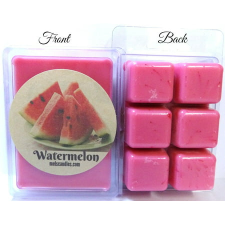 Watermelon 3.2 Ounce Pack of Handmade Soy Wax Tarts - Scent Brick, Wickless