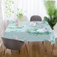 thumbnail image 6 of Coolnut Easter Day Cute Rabbit Tablecloth Rectangle Colorful Table Cloth Large Square Table Cover for Dining Kitchen Party 54"x54" Decor Gift, 6 of 7