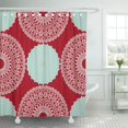 thumbnail image 1 of ABPHQTO Conjunto de cortinas de ducha de baño impermeables con mandala oriental abstracto étnico africano de 165x180 cm, 1 of 2