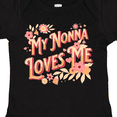 thumbnail image 4 of Inktastic Nonna Loves Me Granddaughter Flowers Girls Baby Bodysuit, 4 of 5